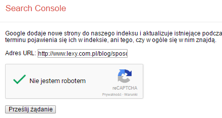 Zgłaszanie strony do Google