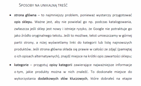 Sposoby na unikalną treść