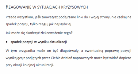 Reagowanie w sytuacjach kryzysowych (filtr w Google)