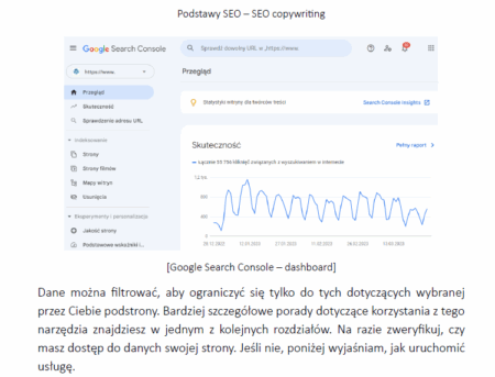 Widok Google Search Console