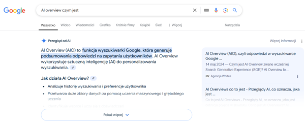 Przegląd od AI - AI Overview
