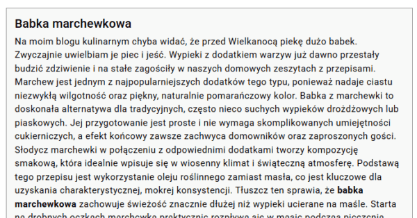 Opis zoptymalizowany pod kątem SEO